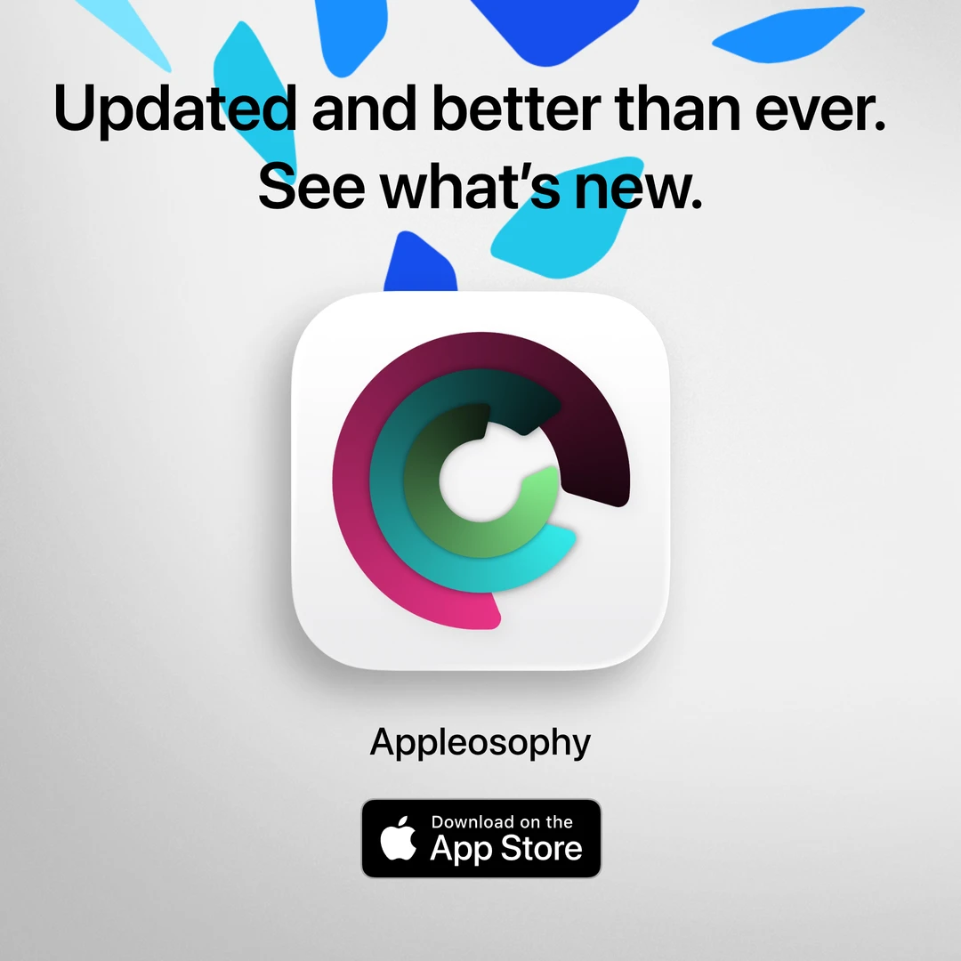 Appleosophy — Updated and better than ever. See what’s new. Download on the App Store.