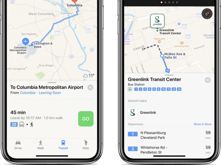 Apple Maps in Austria receive Public Transit Navigations support