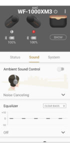 WF-1000XM3 Sound Control settings