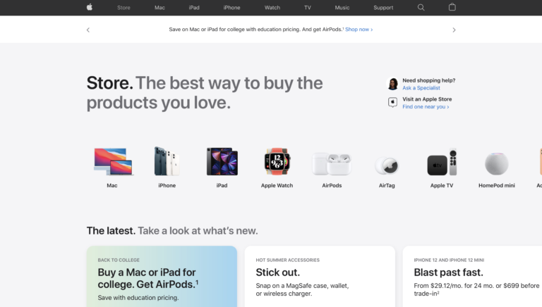 Apple Online Store Gets Revamped In a Big Way