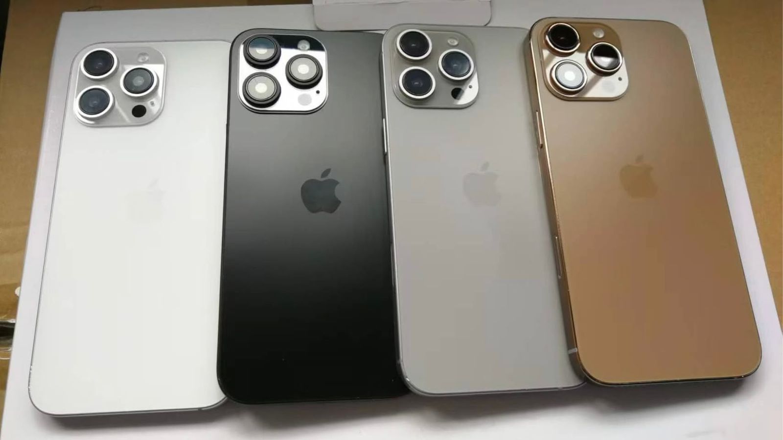 New image shows all four colors of the iPhone 16 Pro