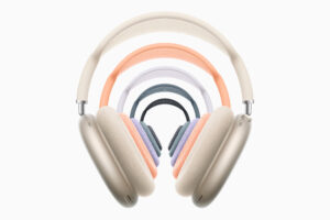 AirPods Max 2024 color lineup: midnight, starlight, blue, orange and purple.